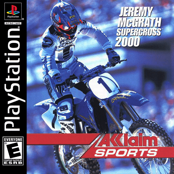 Jeremy McGrath Supercross 2000 box art for Playstation